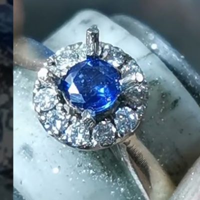 Blue Diamond Rings as a Gift